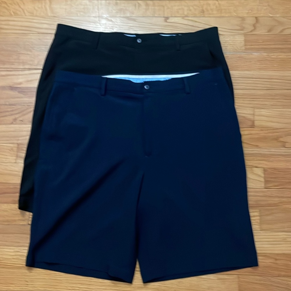 FootJoy‎  2 Golf Shorts 38 black blue inseam 10”